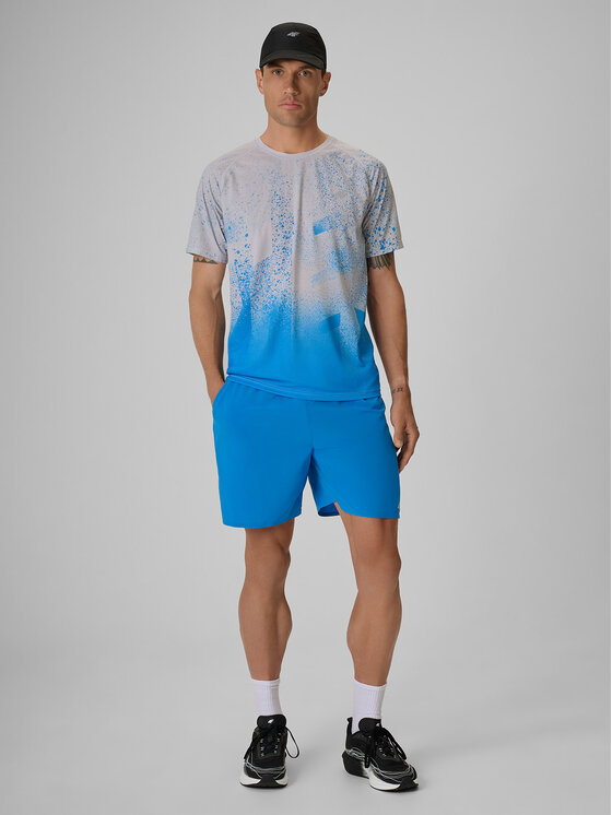 4F 4F Szorty sportowe FLOW MOTION Niebieski Regular Fit