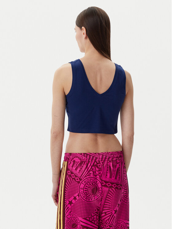 adidas adidas Top Essentials Small Logo JC5939 Blu scuro Slim Fit