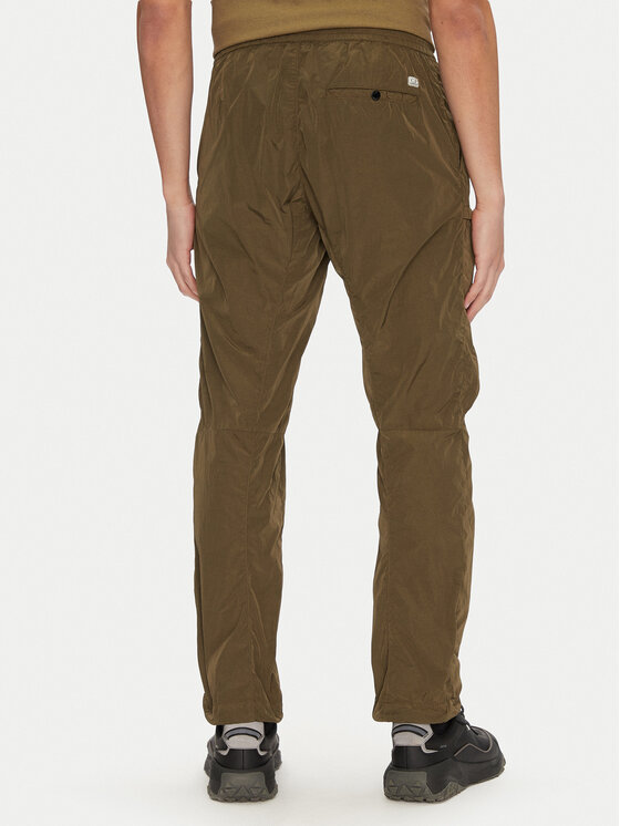 C.P. Company C.P. Company Kalhoty z materiálu 18CMPA063A005904G Zelená Regular Fit