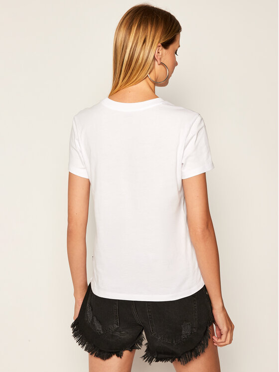 Vans Vans Tricou Wm Flying V Crew Tee VN0A3UP4 Alb Regular Fit