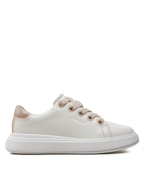 Calvin Klein Superge Cupsole Lace Up Lth HW0HW02085 Bela