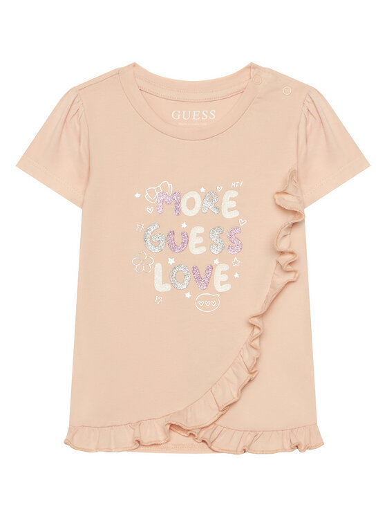 Guess Guess Sada pro miminka A6GG10 K6YW4 Světle růžová Regular Fit