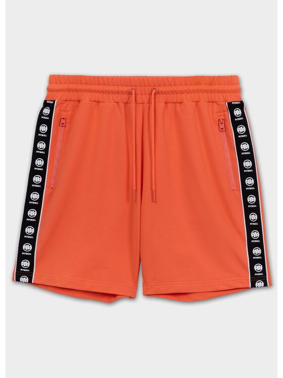 PITBULL PITBULL Szorty materiałowe Szorty dresowe męskie TAPE NUGGET 3XL Pomarańczowy Regular Fit