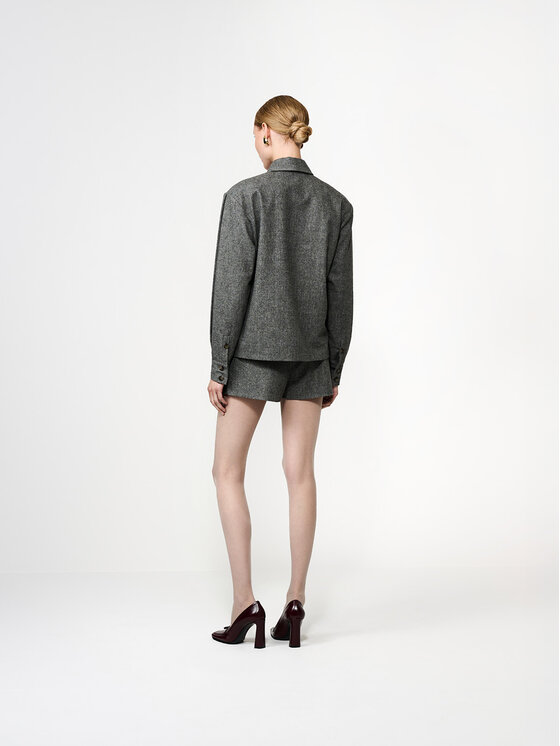 La Mania La Mania Camicia YOSE Grigio Basic Fit