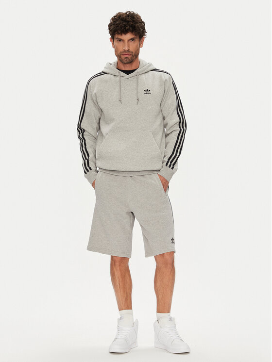 adidas adidas Felpa adicolor Classics 3-Stripes JY1376 Grigio Regular Fit