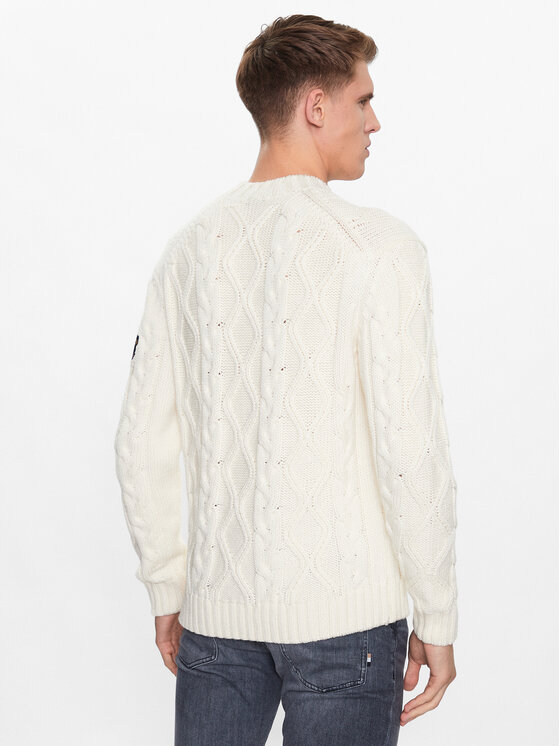 Paul&Shark Paul&Shark Sweter 13311047 Écru Regular Fit