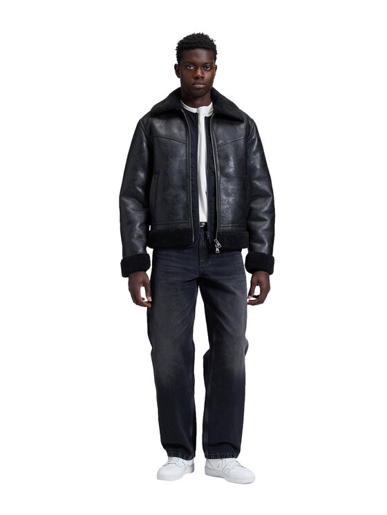 Lee Lee Kurtka przejściowa 112386613 Czarny Relaxed Fit