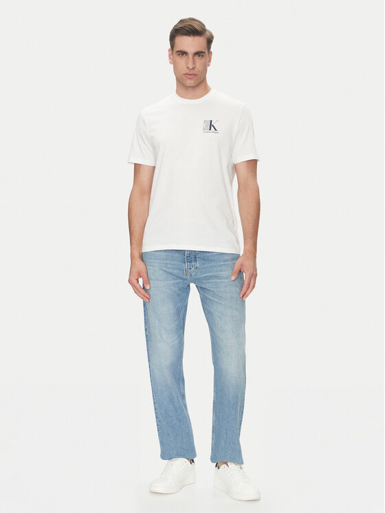 Calvin Klein Calvin Klein T-Shirt LV04RC853G Biały Regular Fit