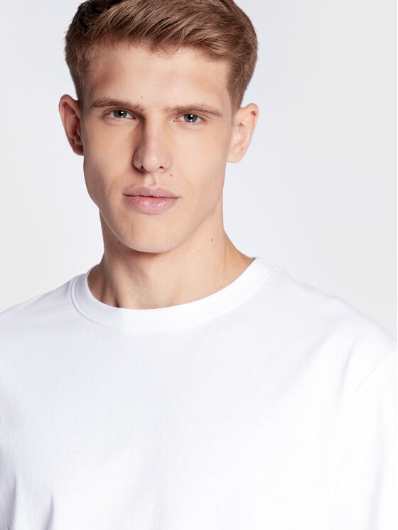 Solid Solid T-Shirt 21107195 Biały Boxy Fit
