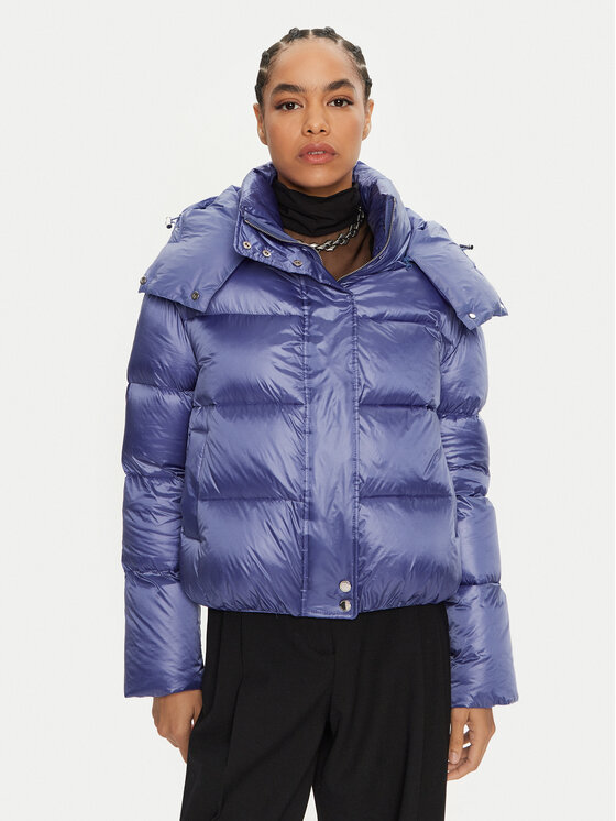 Patrizia Pepe Patrizia Pepe Пухено яке 2O0050 A9M0 Виолетов Regular Fit