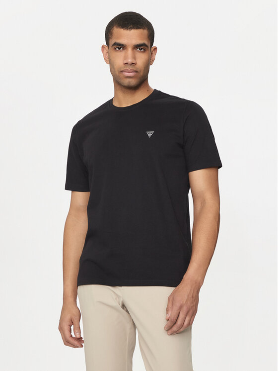 Guess Guess T-Shirt M4YI0A KCCM1 Μαύρο Regular Fit