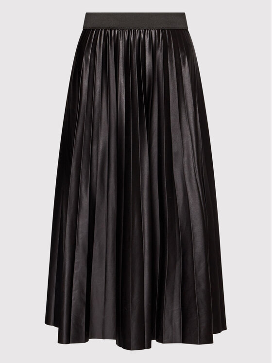 Vila Vila Gonna plissettata Nitban 14063241 Nero Regular Fit