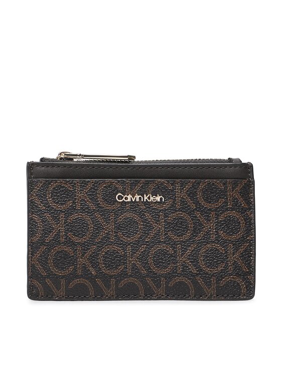 Calvin Klein Calvin Klein Etui na karty kredytowe Ck Must Cardholder Lg Mono K60K610489 Brązowy