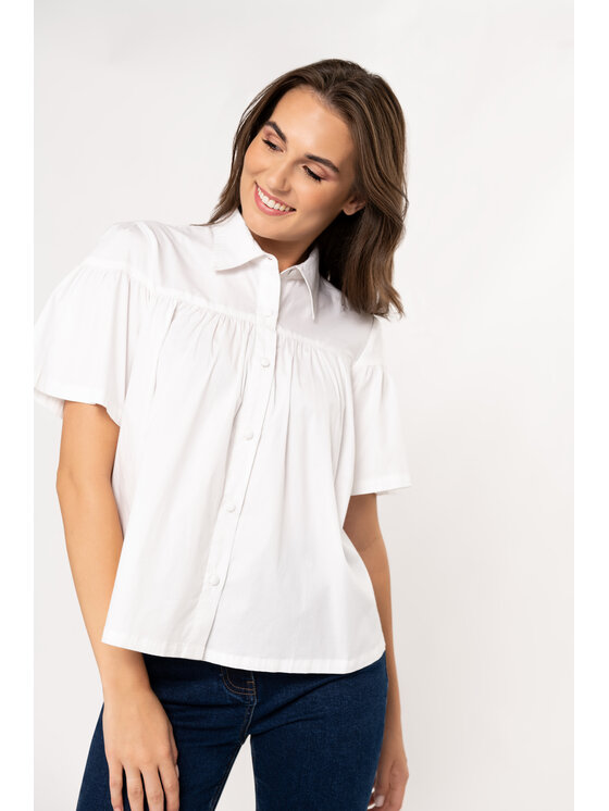QUIOSQUE QUIOSQUE Halenka 2US001 Bílá Regular Fit