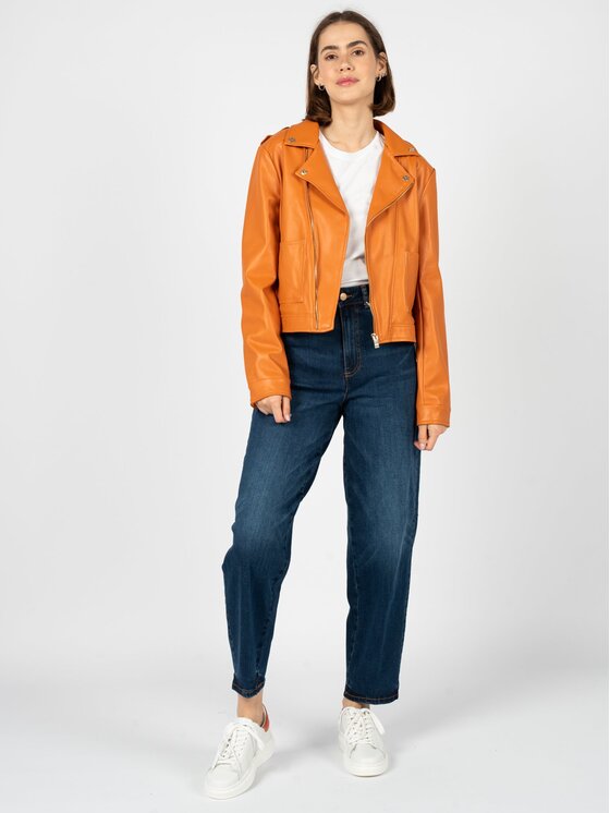 Silvian Heach Silvian Heach Kurtka przejściowa GPP23302GB Pomarańczowy Slim Fit