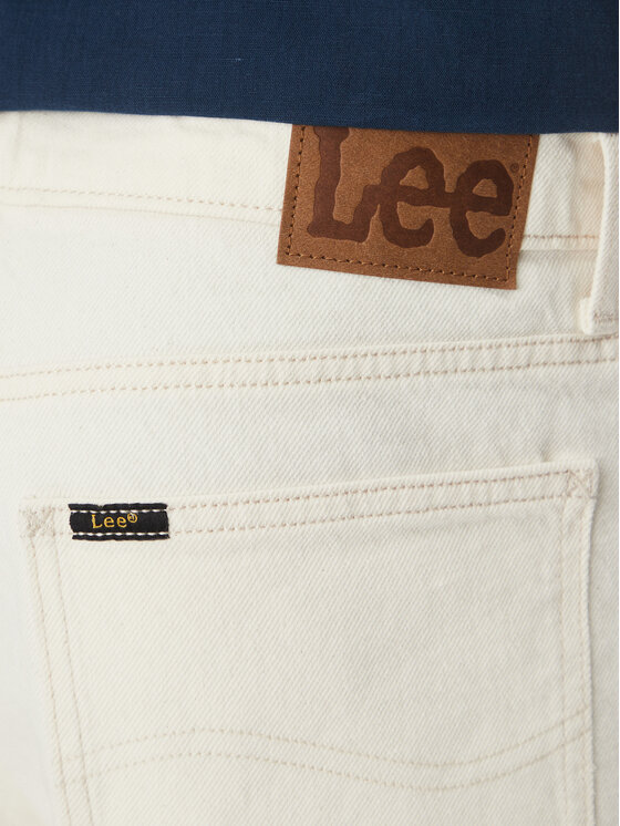 Lee Lee Jeansy Oscar 112364188 Biały Tapered Fit