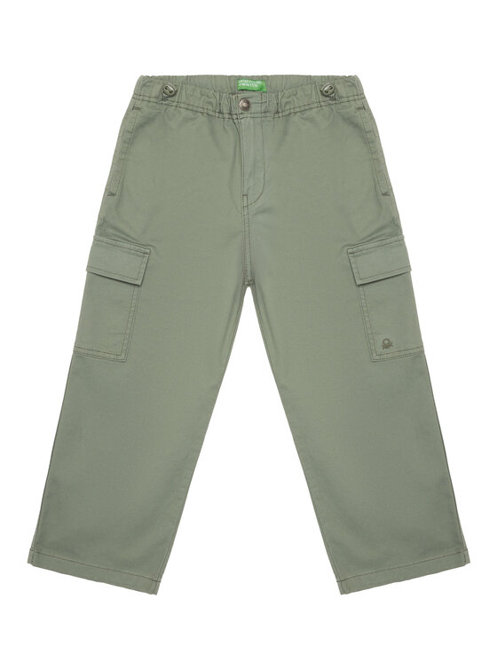 United Colors Of Benetton United Colors Of Benetton Pantaloni din material 4XZXCF04I Gri Loose Fit