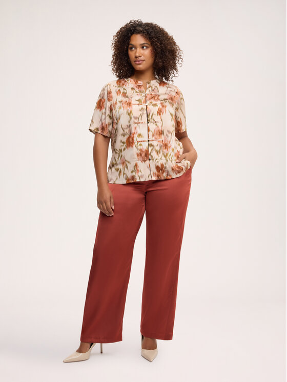Fiorella Rubino Fiorella Rubino Koszula 5074T001630N0S1 Kremowy Regular Fit