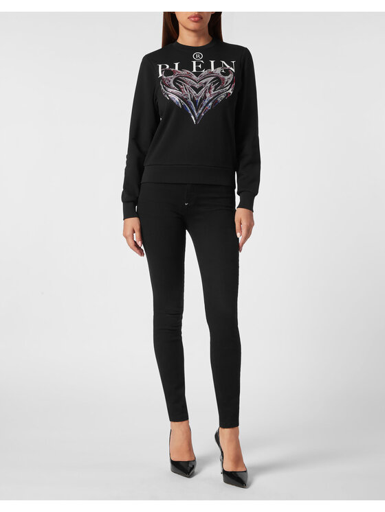 PHILIPP PLEIN PHILIPP PLEIN Bluza 1899 Czarny Regular Fit