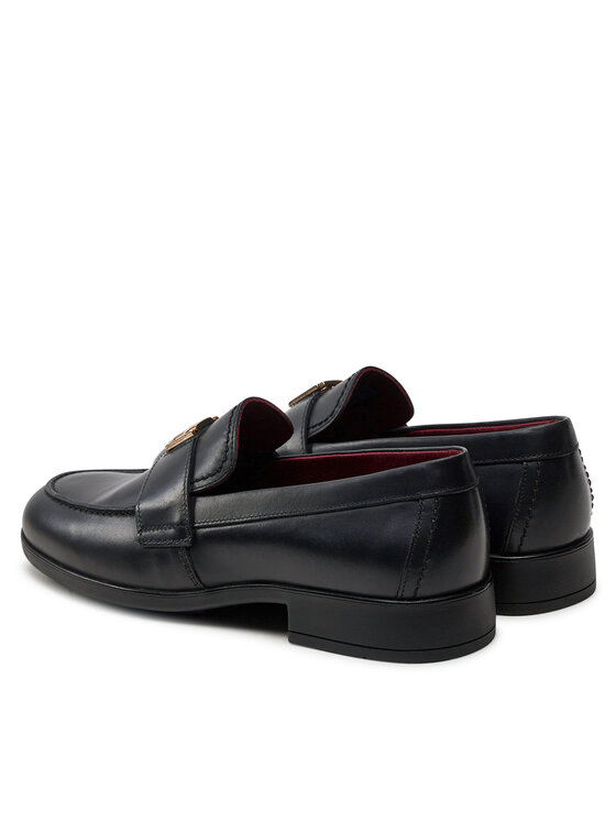 Tommy Hilfiger Tommy Hilfiger Lords Th Leather Classic Loafer FW0FW07961 Negru
