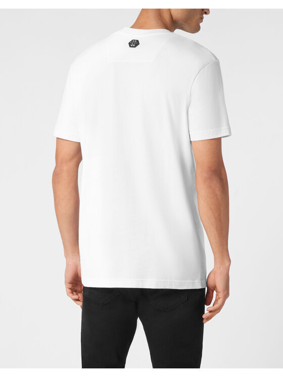 PHILIPP PLEIN PHILIPP PLEIN T-Shirt 22225 Biały Regular Fit