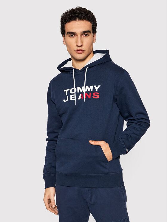 Tommy Jeans Μπλούζα Entry DM0DM12375 Σκούρο μπλε Regular Fit