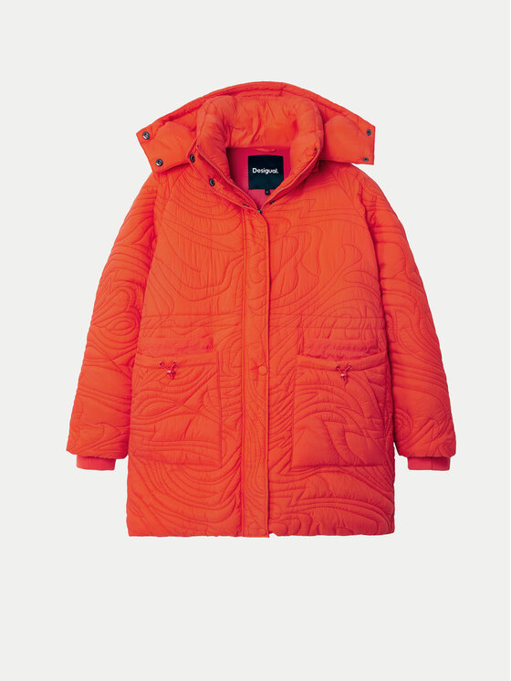 Desigual Desigual Zimní bunda Aarhus 24WWEWAC Oranžová Regular Fit
