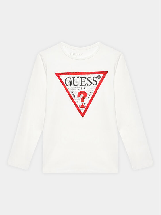 Guess Blúzka J2YI50 K6YW1 Biela Regular Fit