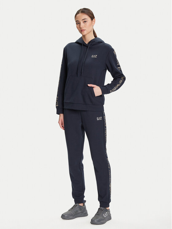 EA7 Emporio Armani Dres 7W000789 AF18880 MB235 Granatowy Regular Fit