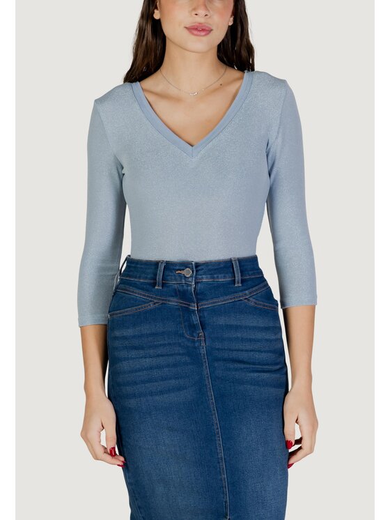 Morgan De Toi Morgan De Toi Longsleeve 242-TIWI Blu Casual Fit