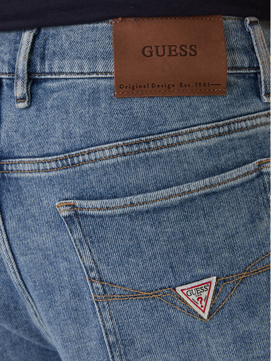 Guess Guess Jeansy M6RA0P D0618 Niebieski Baggy Fit