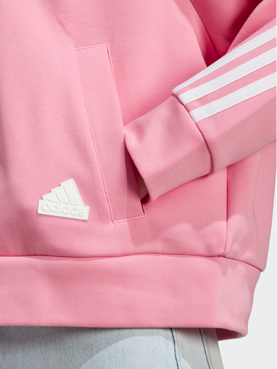 adidas Jopa Future Icons 3-Stripes Full-Zip Hoodie IB8516 Roza Loose ...