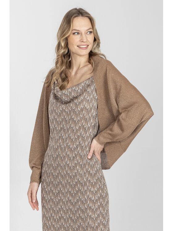 Deni Cler Milano Deni Cler Milano Kardigan T-DC-U403-F2-20-71-1 Brązowy Regular Fit