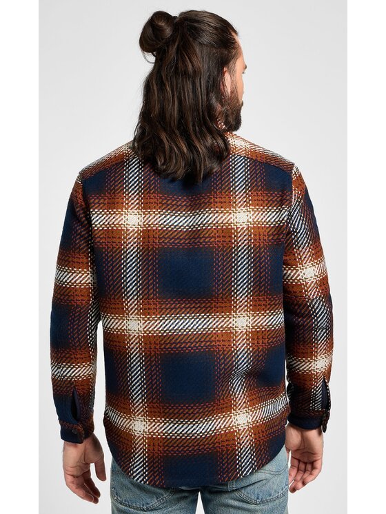 Lee Lee Koszula 100 Worker Shirt Niebieski Basic Fit