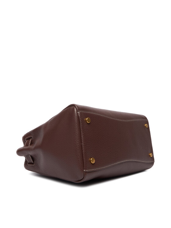 Tommy Hilfiger Tommy Hilfiger Kabelka American Icon Mini Tote Leather AW0AW17926 Hnedá