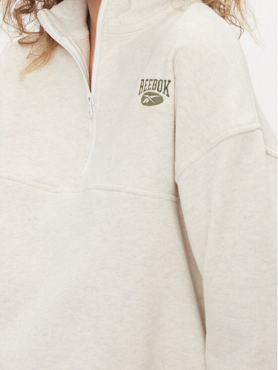 Reebok Reebok Μπλούζα Classics Coverup HZ8102 Εκρού Regular Fit