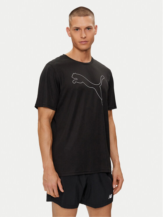 Puma Puma Funkční tričko Performance Cat Tee 520315 Černá Regular Fit