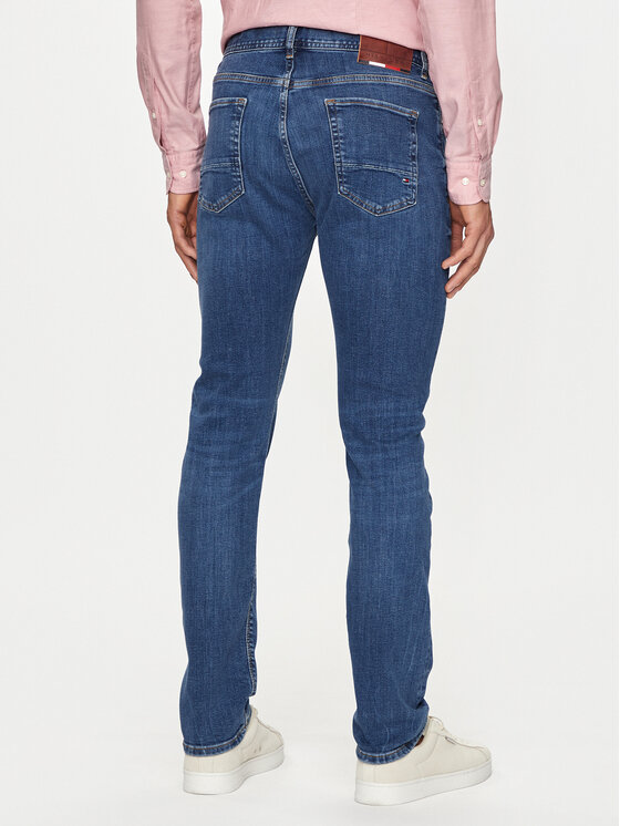 Tommy Hilfiger Tommy Hilfiger Дънки Bleecker MW0MW18279 Тъмносин Slim Fit