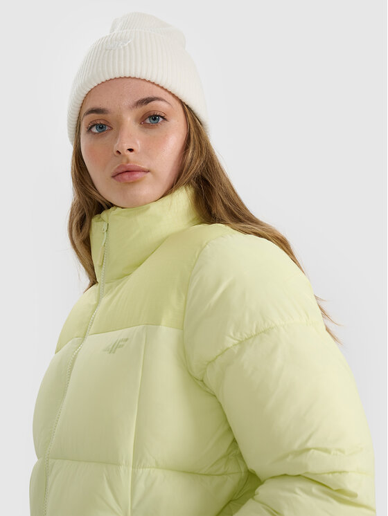 4F 4F Kurtka puchowa MULTI ACTIVE Zielony jasny Regular Fit