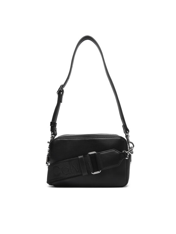 Calvin Klein Calvin Klein Ročna torba Webbing Double Strap Camera Bag LV04F3165G Črna