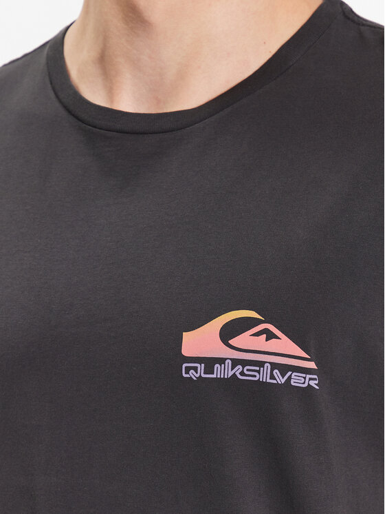 Quiksilver Quiksilver Tričko Pas Time Paradise EQYZT07252 Čierna Regular Fit