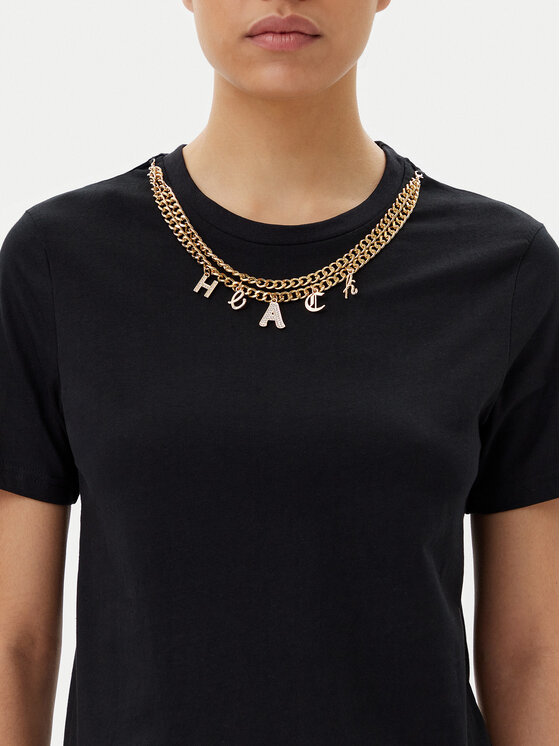 Silvian Heach Silvian Heach T-särk GPP25098TS Must Regular Fit