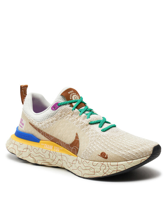 Nike Nike Bėgimo batai React Infinity Run Fk 3 Prm DZ3025 001 Smėlio