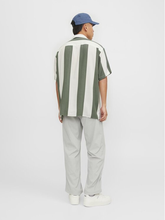 Jack & Jones Jack & Jones Πουκάμισο Jcojeff Aop Resort Ss Relax Ln Πράσινο Shirt Fit