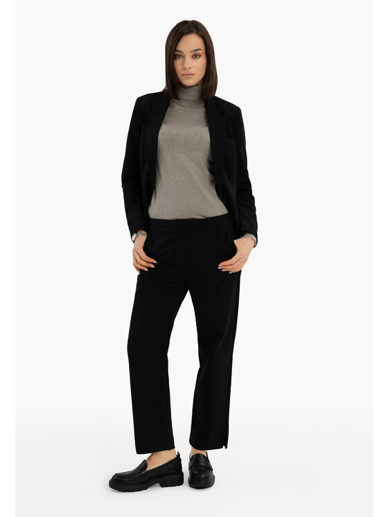 Volcano Volcano Marynarka JB-MALIRA Czarny Regular Fit