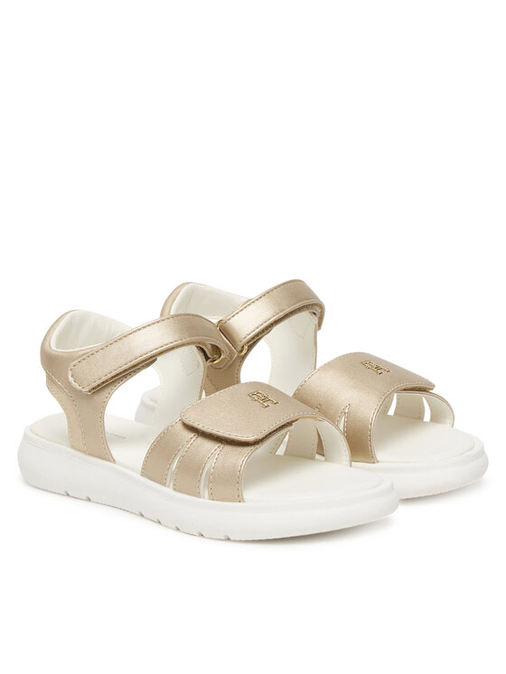 Tommy Hilfiger Tommy Hilfiger Sandály Velcro Sandal T1A2-34275-1372 Zlatá