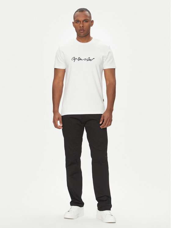 G-Star Raw G-Star Raw T-krekls G-Script D25150-C812 Balts Regular Fit