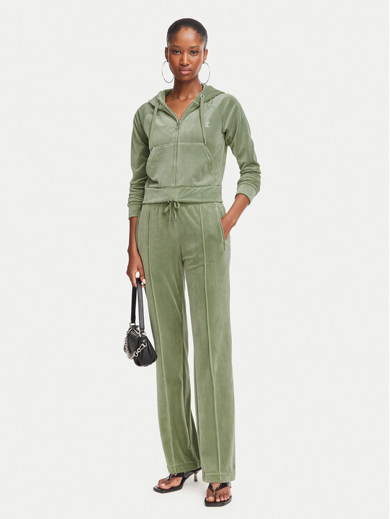 Juicy Couture Juicy Couture Bluza Madison  JCWA122001 Zielony ciemny Slim Fit