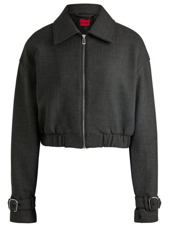 HUGO HUGO Kurtka bomber 50522750 10264444 01 Szary Regular Fit