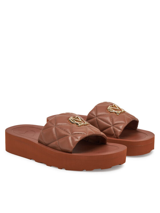 LOVE MOSCHINO LOVE MOSCHINO Klapki JA28014I1MIE0201 Brązowy